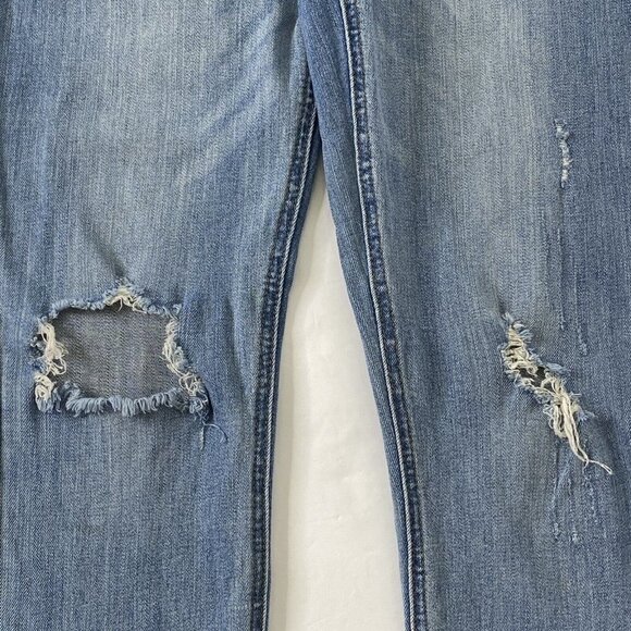 Pistola Women's size 28 Skinny Stretch Blue Jeans Ankle Zippers Destroyed - Picture 8 of 10